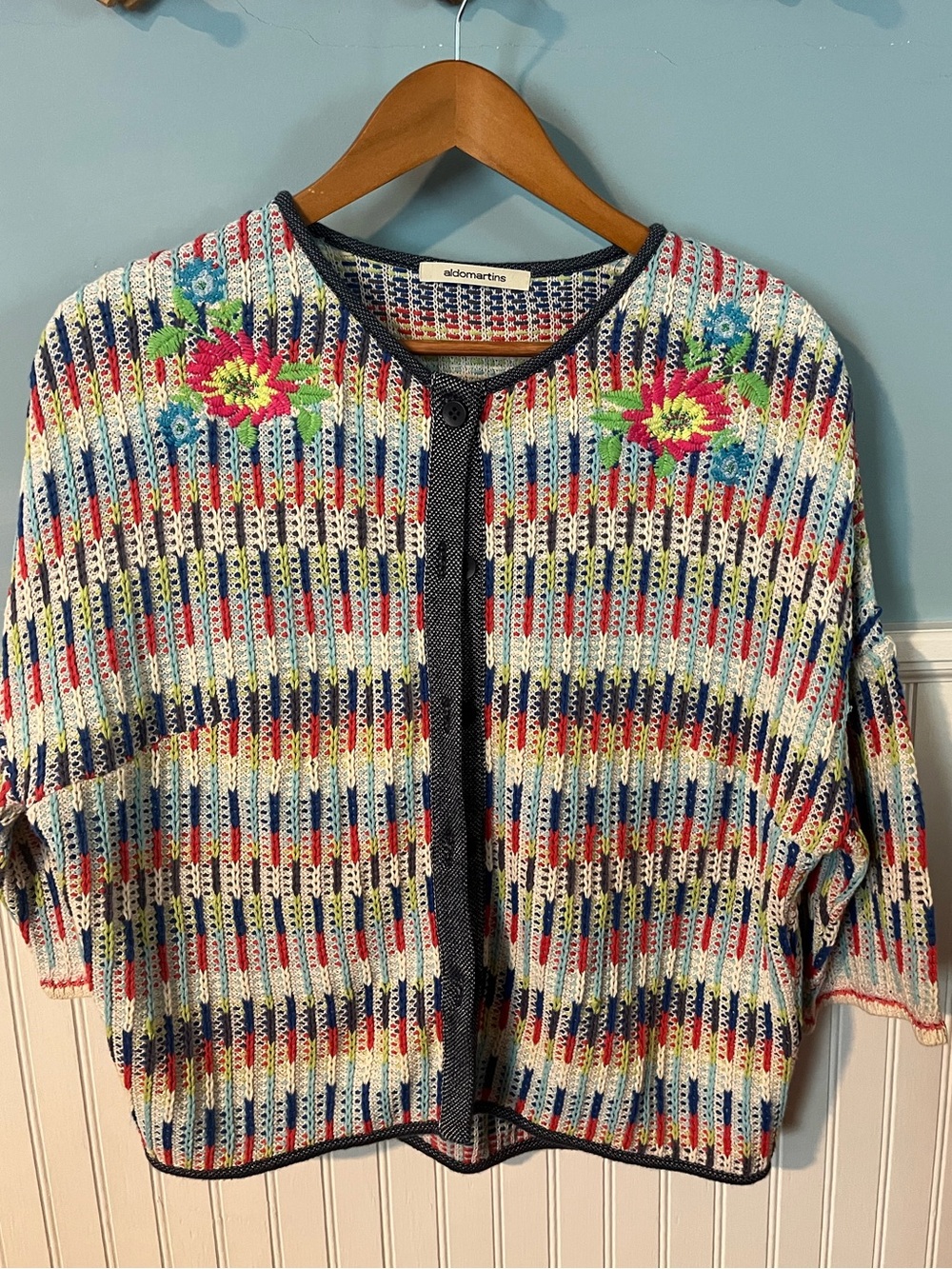 AldoMartin Boutique cardigan with embroidery